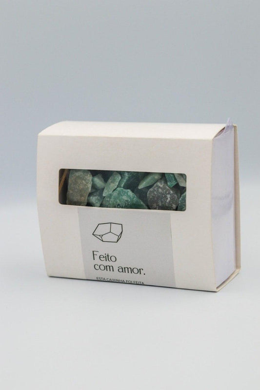 Quartzo Verde Bruto Chips Box
