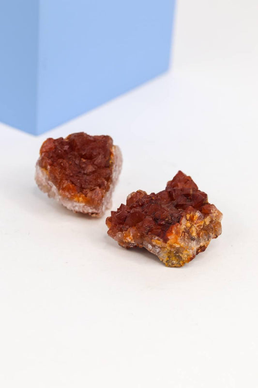 Pedra Jacinto Quartzo Vermelho Bruto 25 a 30 gramas