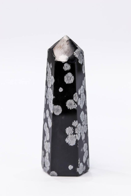 Ponta Obsidiana Flocos de Neve 85 a 115 gramas aprox.