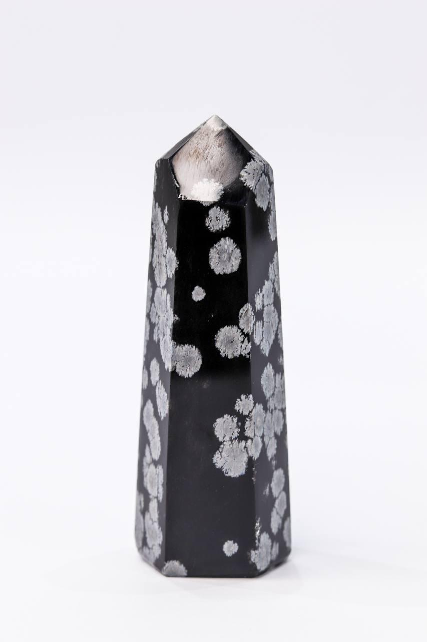 Ponta Obsidiana Flocos de Neve 85 a 115 gramas aprox.