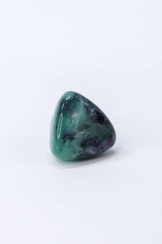 Pedra Fluorita Multicolorida Rolada 16 a 21 gramas