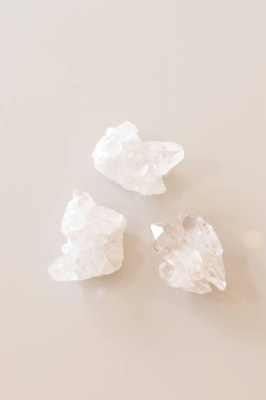 Pedra Cristal de Quartzo aglomerado bruto 18 a 26 gramas