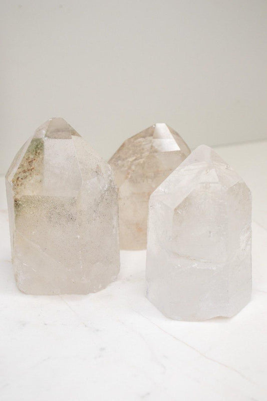 Ponta Quartzo Cristal Bruto de 237 a 346 gramas