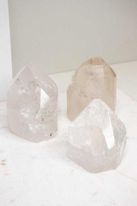 Ponta Quartzo Cristal Bruto de 237 a 482 gramas