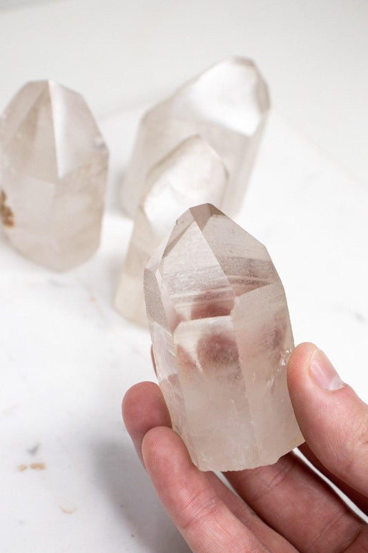 Ponta Quartzo Cristal Bruto de 105 a 150 gramas