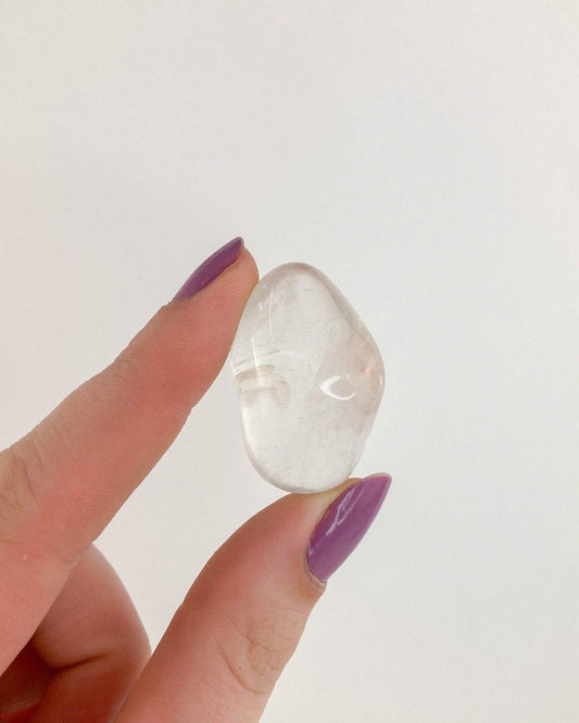 Pedra Cristal de Quartzo Rolado 15 a 19