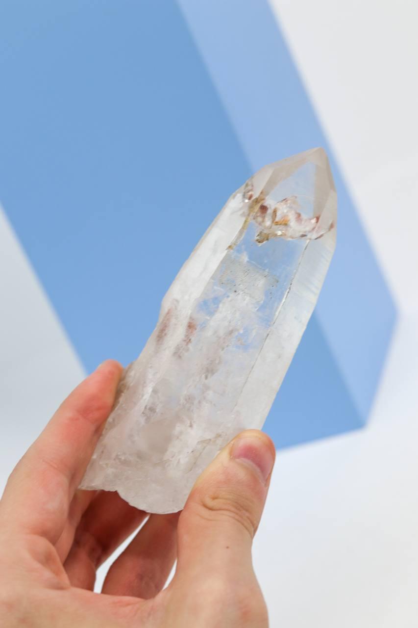 Pedra Ponta Quartzo Laser Lemúriam bruto 248 gramas