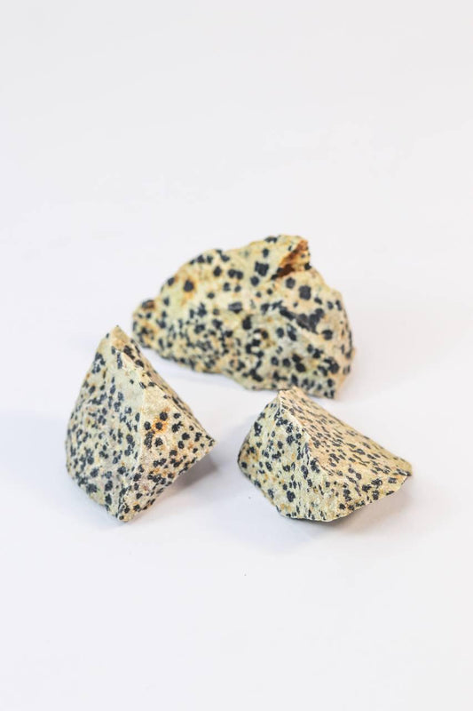 Pedra Dalmata Bruta 30 a 44 gramas