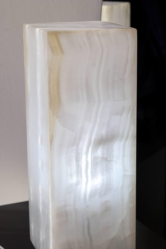 Luminária Aragonita Prisma Onix Branco