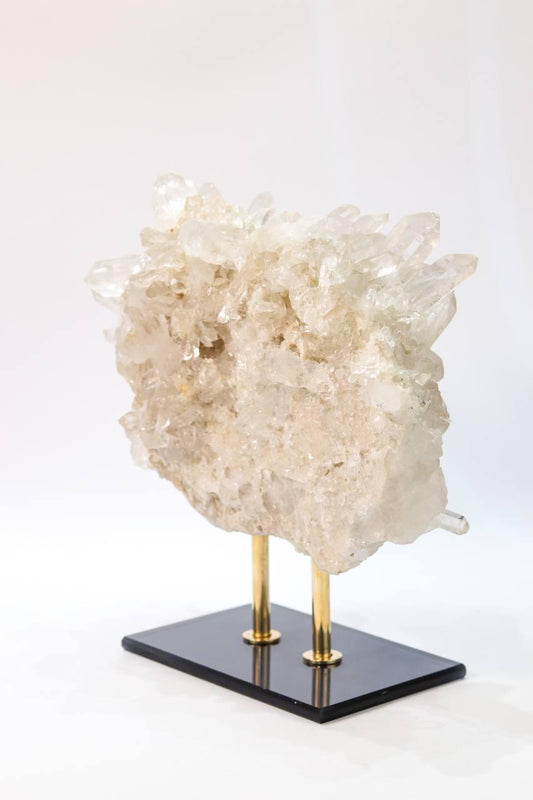 Drusa de Cristal na Base de Vidro 4,856 Kg aprox.