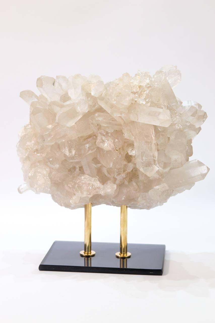 Drusa de Cristal na Base de Vidro 4,856 Kg aprox.