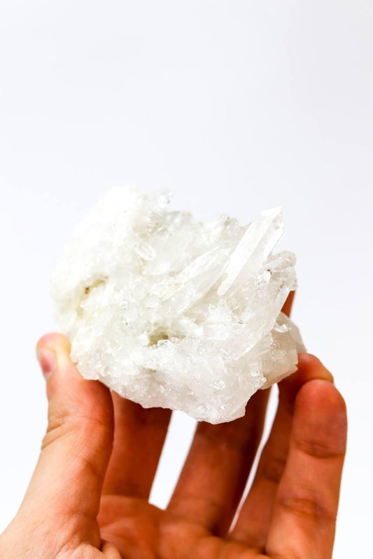Drusa Cristal de Quartzo Bruto 201 a 255 gramas aprox.