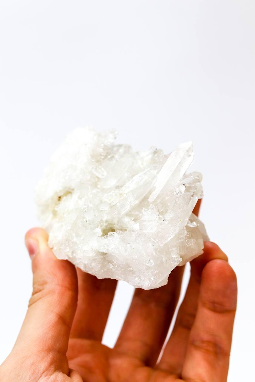 Drusa Cristal de Quartzo Bruto 201 a 255 gramas aprox.