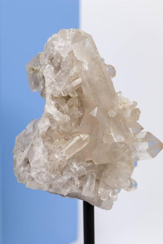 Drusa Cristal na Base de Madeira Preta 463 gramas