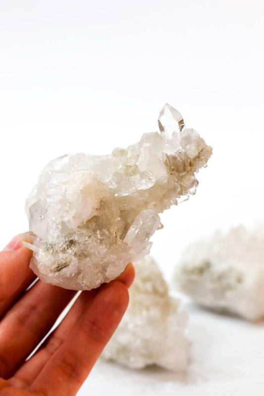 Drusa Cristal de Quartzo 184 a 222 gramas aprox.
