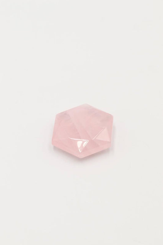Estrela de David de Quartzo Rosa 20 a 30 gramas