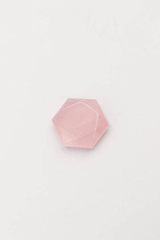Estrela de Davi Quartzo Rosa