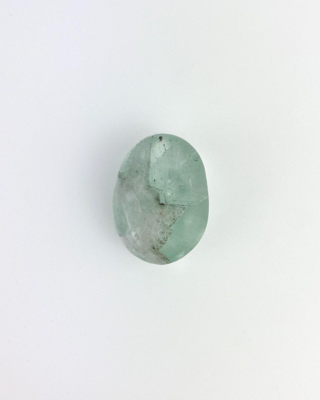 Pedra Fluorita Verde Forma Sabonete 34 a 39  gramas
