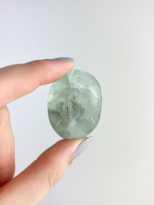 Pedra Fluorita Verde Forma Sabonete 34 a 39  gramas