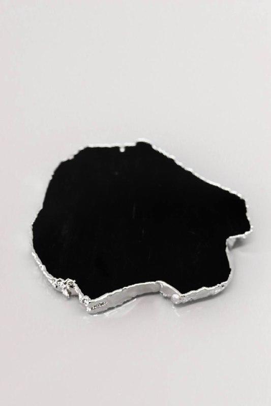 Porta Garrafa Obsidiana Maxi Banho Prata Unitário