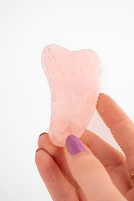 Gua Sha Quartzo Rosa