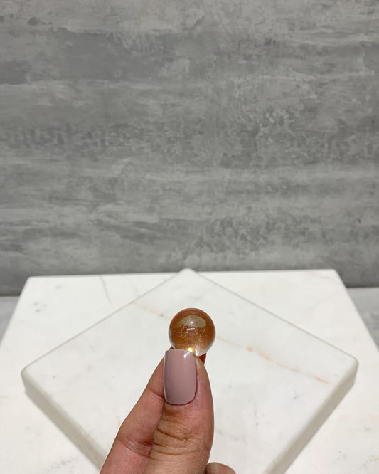 Bola Quartzo Fumê 1,5 a 1,8 cm aprox.