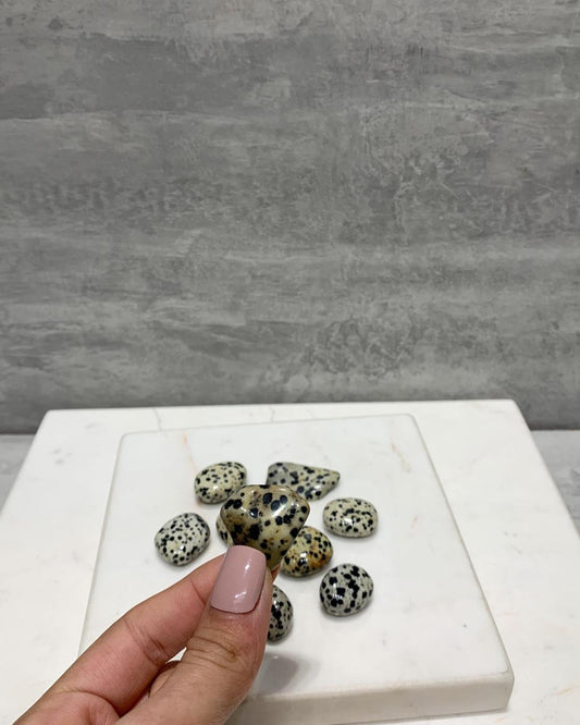 Pedra Dalmata Rolada 6 a 9 gramas