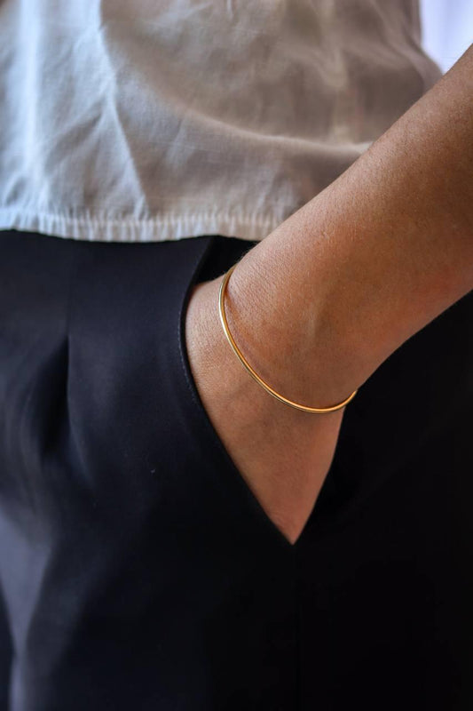 Bracelete Slim Banho Ouro