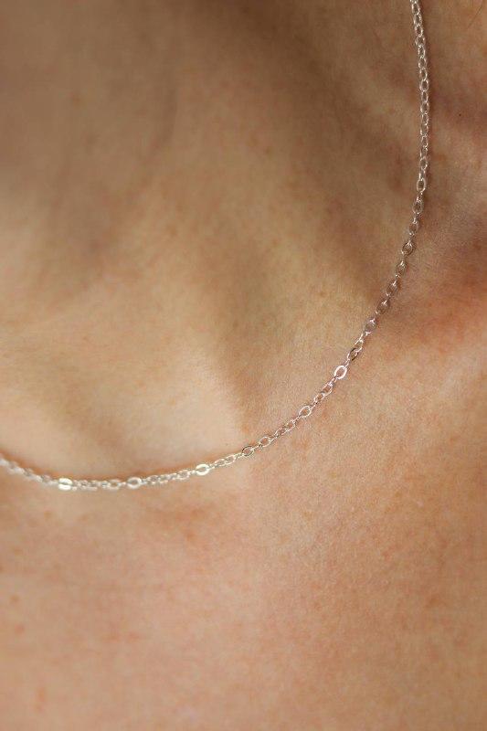 Colar com Corrente Diamantado Banho Prata