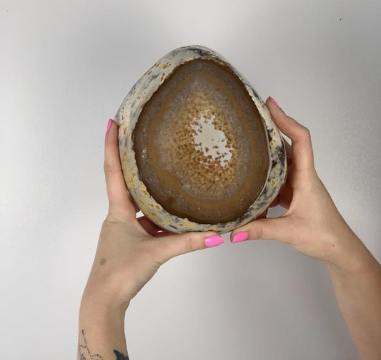 Pedra Ágata Natural Polida 2,780 Kg aproximadamente