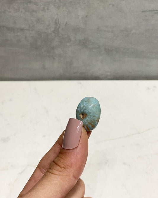 Pedra Larimar Rolado 5 a 6 gramas