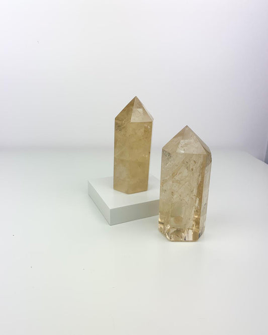 Ponta Polida Citrino Natural 280 a 300 gramas