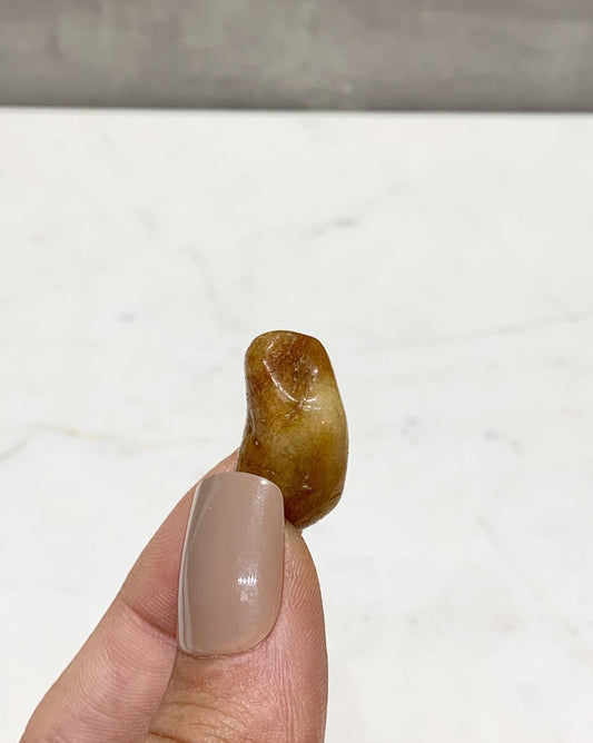 Pedra Berilo Mantega Dourado Rolado