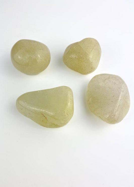 Pedra Cristal de Quartzo com Enxofre Rolado 30 a 39 gramas