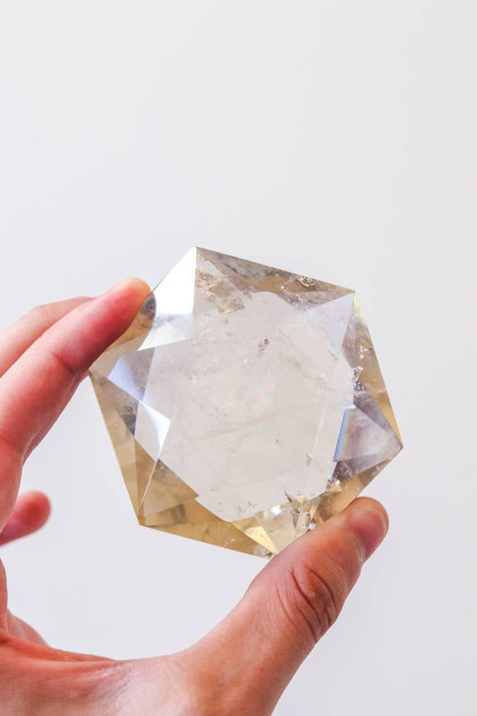 Estrela de Davi Citrino Natural 170 Gramas
