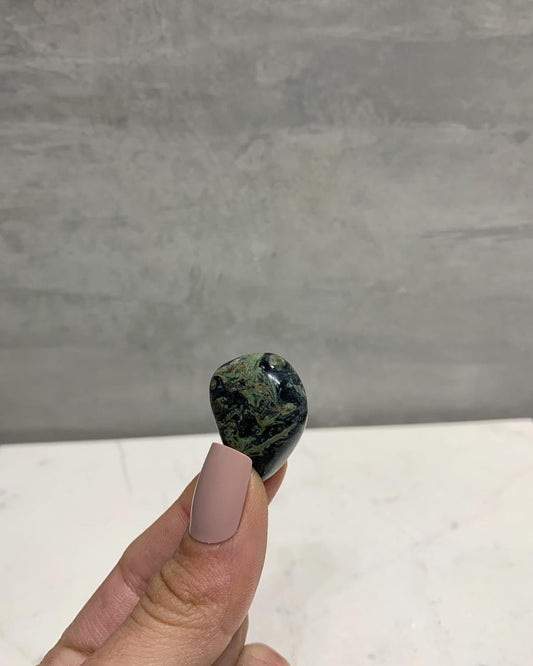 Pedra Jaspe Kambaba Jaspe Crocodilo rolado 8 a 11 gramas