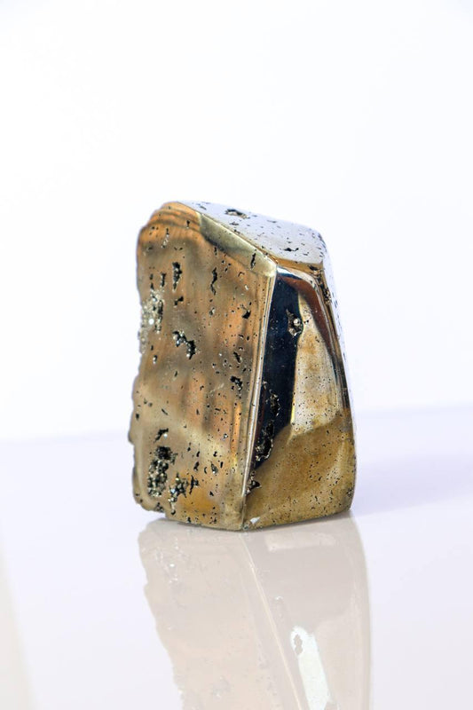 Pedra Pirita Semi Polida 520 gramas