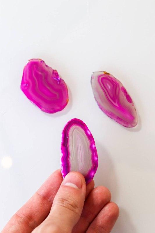 Chapa Ágata Rosa Tingida 00
