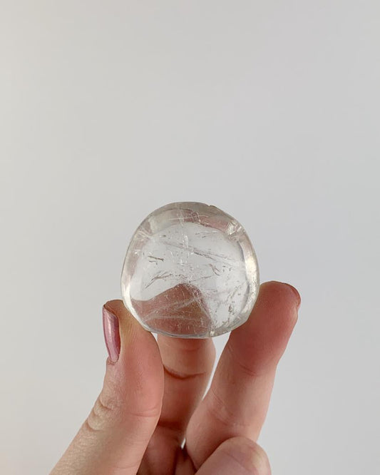 Pedra Cristal de Quartzo Forma Sabonete 30 a 40 gramas