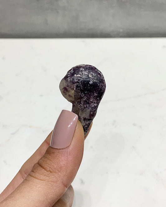 Pedra Lepidolita Rolada 10 a 15 gramas