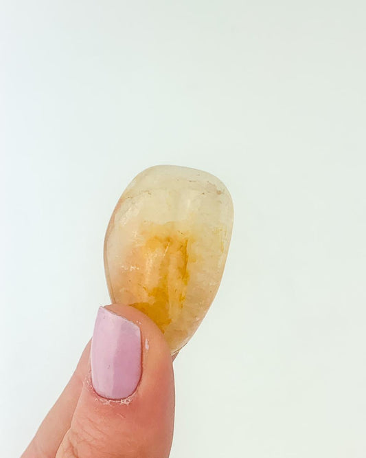 Pedra Quartzo Agente Cura Ouro rolado 18 a 22 gramas