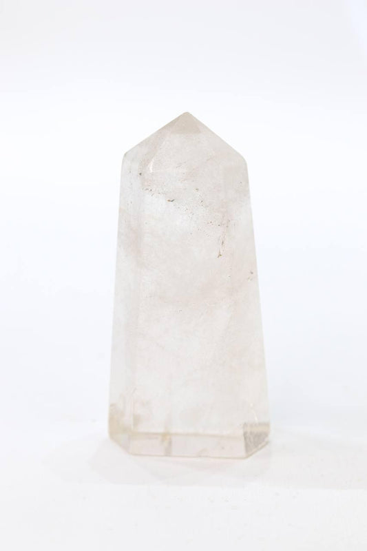 Ponta Polida Quartzo Cristal  90 a 118 gramas