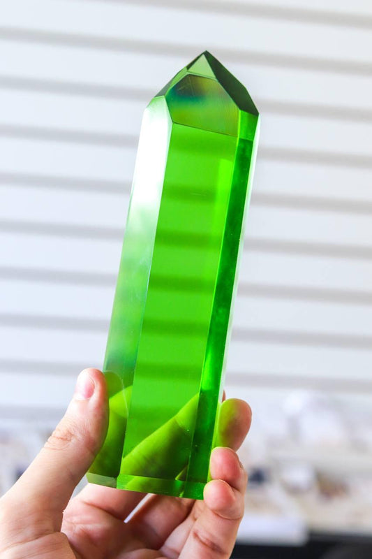 Ponta Obsidiana Verde de 609 a 626 gramas aprox.