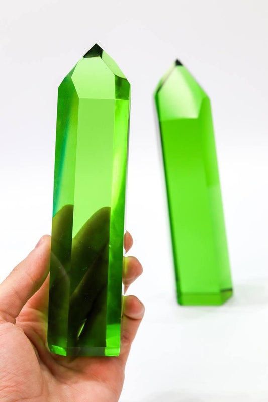 Ponta Obsidiana Verde 461 a 512 gramas aprox.