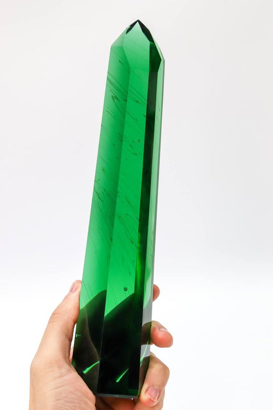 Ponta Obsidiana Verde 755 gramas aprox.
