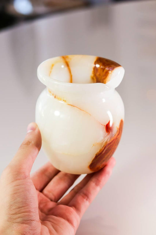 Vaso Ônix Branco 534 Gramas