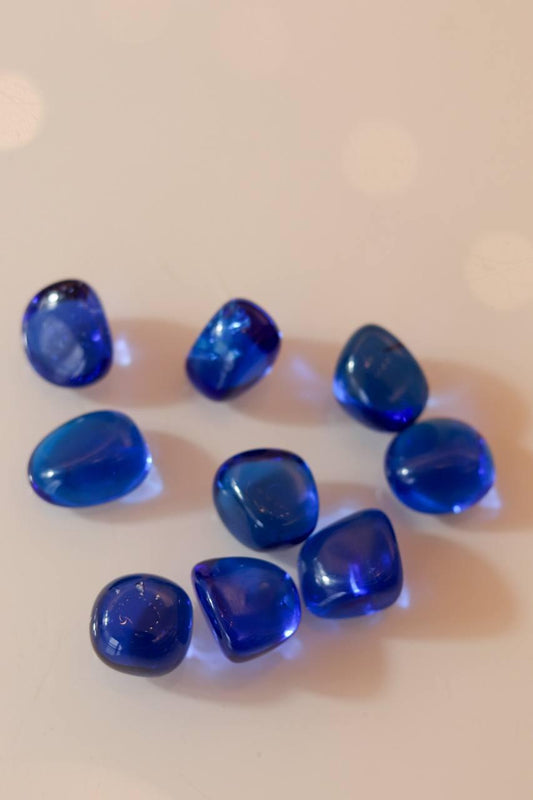 Pedra Obsidiana Azul Rolada 10 a 13 gramas