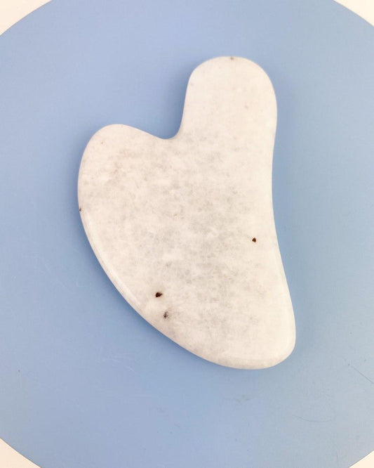 Gua Sha Quartzo Branco