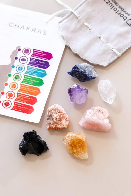 Kit Chakras bruto Cura e Meditação