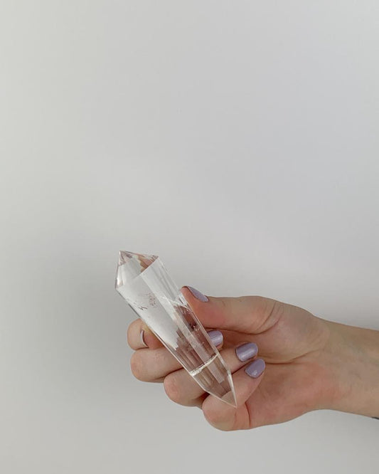 Bastão Vogel Cristal de Quartzo 24 Facetas 50 a 72 gramas